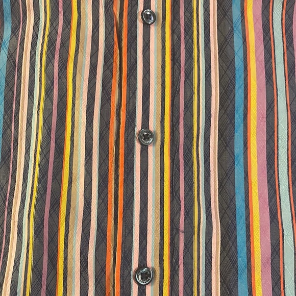 Men’s Bugatchi Button Down Long Sleeve Dress Shirt. Shaped Fit. XXL. EUC - Picture 4 of 8